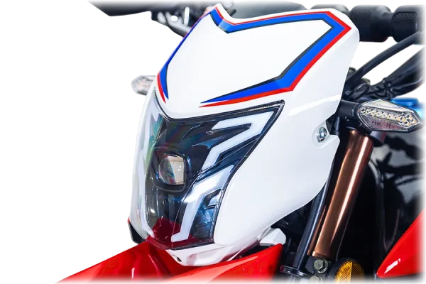 موتورسیکلت فلات XR 250 | نمای کله چراخ جلو LED