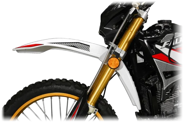 موتورسیکلت فلات FALAT DT 200 | جلو موتور